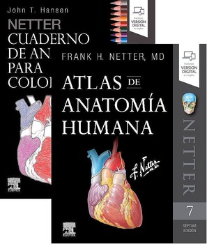 PACK NETTER ATLAS DE ANATOMIA HUMANA + NETTER CUADERNO DE ANATOMIA PARA ...