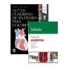 PACK NETTER CUADERNO DE ANATOMIA PARA COLOREAR + SOBOTTA TEXTO DE ANATOMIA